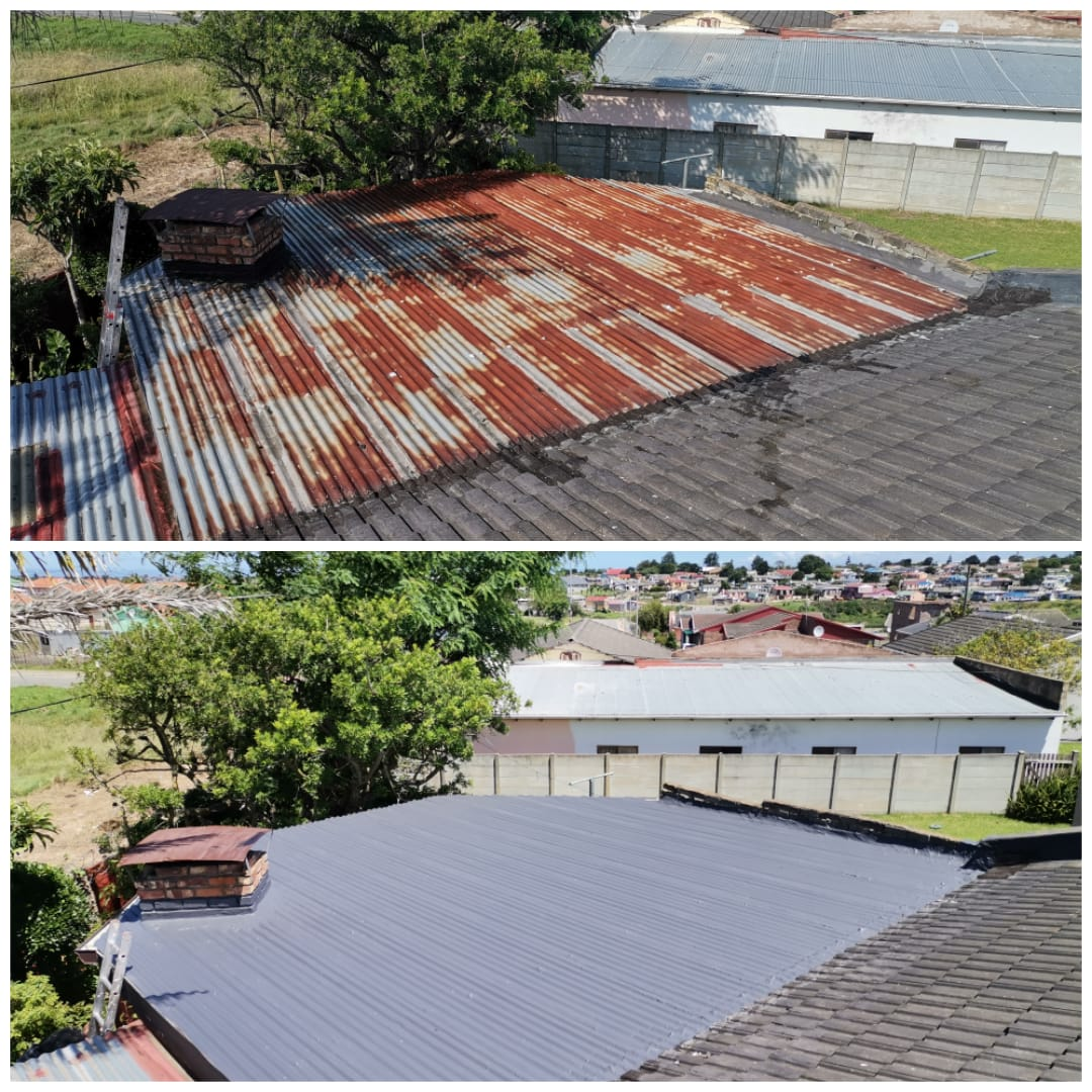 Waterproofing a corrugated iron roof